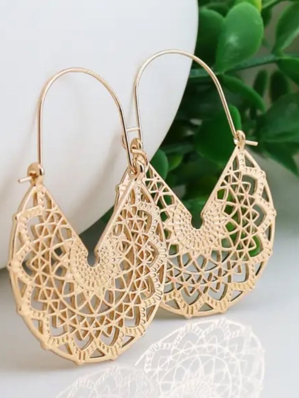 Gold Hoop Earrings M478